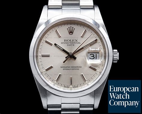 rolex oyster perpetual date 34mm 15200|Rolex Oyster Perpetual arabic dial.